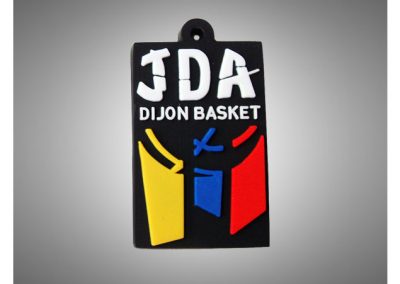 Porte-clés PVC souple relief 2D JDA BASKET DIJON