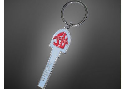 Porte-clés personnalisé en métal émaillé 2D - Enamel keychain 2D