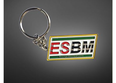 Porte-clés personnalisé en métal émaillé 2D - Enamel keychain 2D