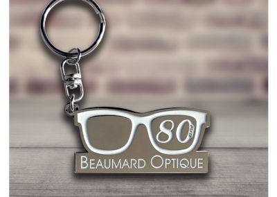 Porte-clés personnalisé en métal émaillé 2D - Enamel keychain 2D