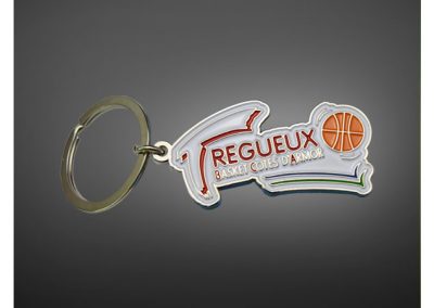 Porte-clés personnalisé en métal émaillé 2D - Enamel keychain 2D