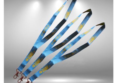 Tour de cou ou lanyard personnalisé avec logo tissé