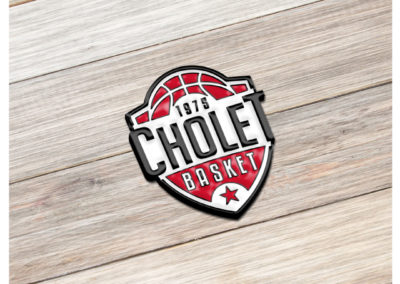 Pin's en métal émaillé CHOLET BASKET