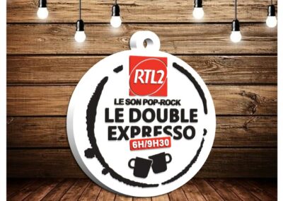 Porte-clés PVC 2D DOUBLE EXPRESSO RTL2