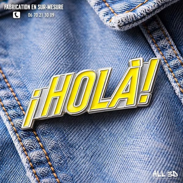 Pin’s personnalisés en métal émaillé sur mesure – fabrication ALL 3D Pin’s personnalisés en métal émaillé sur mesure pour entreprise, club et événement