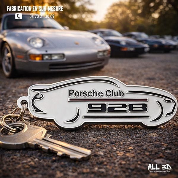 Porte-clés métal personnalisé finition premium