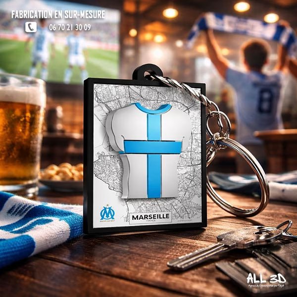 Porte-clés PVC 3D personnalisé pour club sportif
